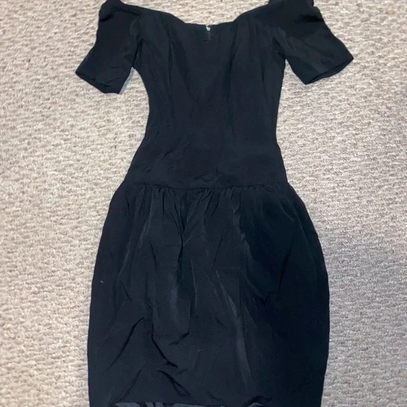 sachin and babi light blue dress Darline Layered Pleated Corset Mini Dress in Black main image 1